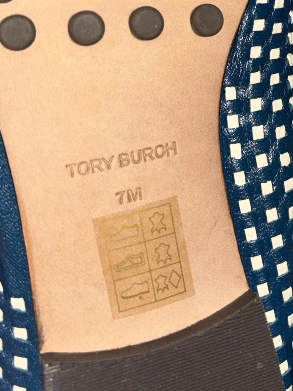 Tory Burch Woven Leather Ballet Loafers